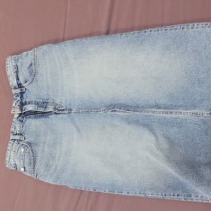 Zara Denim Midi Skirt medium